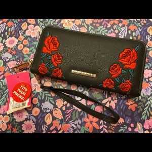 Wallet RAMPAGE (Black with rose red)
